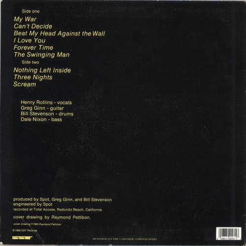 Black Flag My War - Blue Vinyl US vinyl LP album (LP record